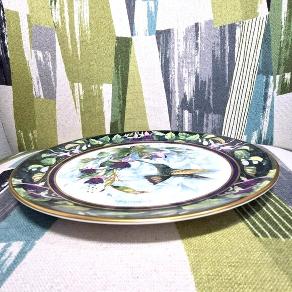 Royal Doulton The Berylline Hummingbird Signed T Politowicz LE Plate Collectible - Picture 7 of 7
